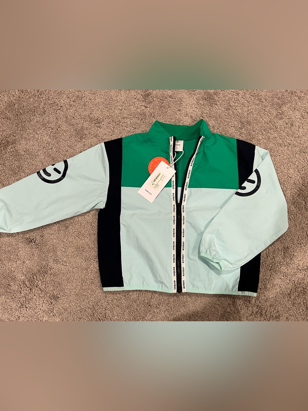 Wynken Color Block Zip Jacket Size 6Y NWT